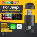 Adattatore Wireless Android Auto Adattatore CarPlay USB Type-C 2 in 1 per Jeep Compass Grand Cherokee Renegade Wrangler Cherokee