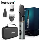 Kensen 3 in 1 Kit tagliacapelli per il corpo per uomo Rasoio per peli pubici Naso Barba Trimmer IPX6 Rasoio elettrico impermeabile Tagliacapelli