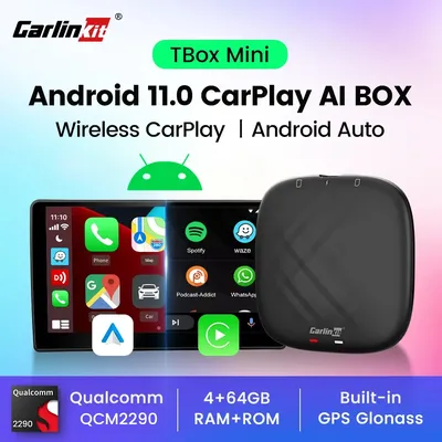 Carlinkit Android Auto Wireless Adapter Tv Box Android 11 2025 Mini Car Play Ai Box Gps Qcm2290 For Vw Mazda Toyota Audi