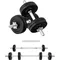 Adjustable Dumbbell Set with Weight Plates/Connector - Exercise & Workout Equipment - Size Options