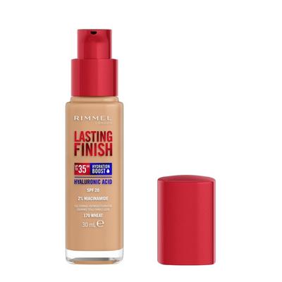 Rimmel London Lasting Finish 35h silnie nawilżający i długotrwale kryjący podkład do twarzy z filtrem SPF20 nr 050 Fair Porcelain Foundation 30 ml Hellbraun Damen Image