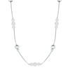 Lulu & Jane - Perlen-Kette aus Messing in Silber mitMuschelkernperle Ketten 1 ct Damen (21.99 € / 1 ct)