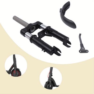 TEMU Electric Scooter Suspension Front Fork Kit Scooter Fork Front + + Stand + Mud Protection Set For M365/ Pro