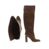 Michael Michael Kors Damen Stiefel, Gr. 7, braun, Leder