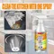 4pcs,Kitchen Foam Cleaner, Household Kitchen Hood Heavy Oil Foam Cleaner Oil Clean