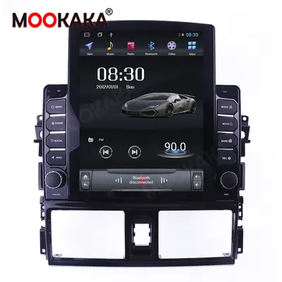 9.7'' Android 10 Tesla Style For Toyota Yaris Vios 2013-2016 Car Multimedia DVD Player GPS