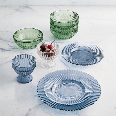 Set of 4 Archie Dinnerware Collection - Blue, Salad Plate in Blue - Frontgate