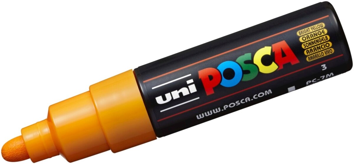 uni-ball Fasermaler Uni Posca PC-7M 4,8-5,5mm sonnengelb Image