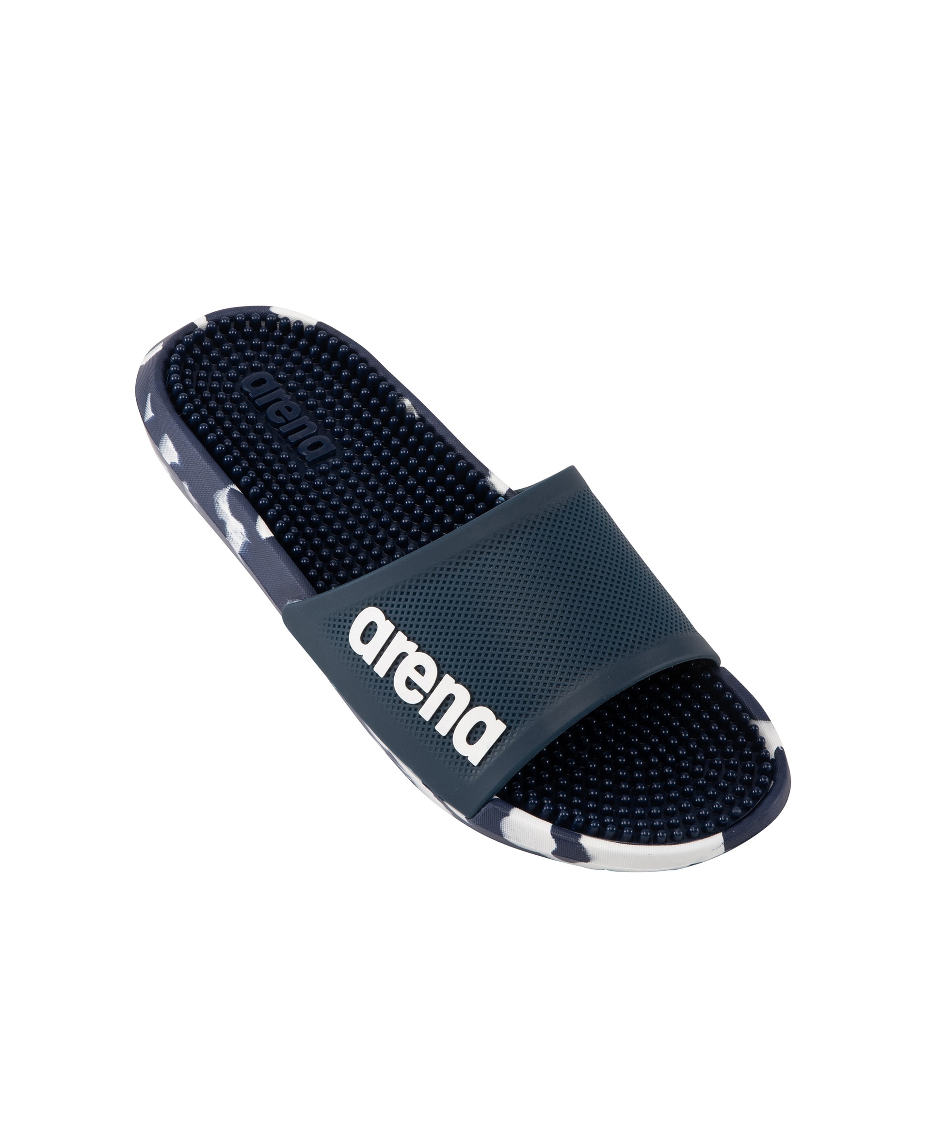 Badesandale ARENA "Marco Bi Badeschuhe", Herren, Gr. 36, blau (arena_blau), Obermaterial: 45% Polyester, 35% PVC, 20% Polyurethan, Schuhe