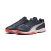 Trainingsschuh PUMA "Eliminate Turbo Handballschuhe Erwachsene", Gr. 43, blau (parisian night weiß glowing rot blau), Obermaterial: Synthetik, Textil; Futter: Textil; Innensohle: Textil; Laufsohle: Gummi, Synthetik, Schuhe