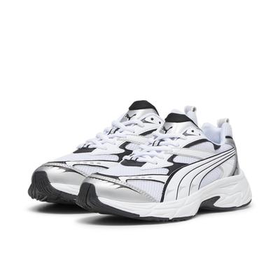 Sneaker PUMA "PUMA Morphic Base Sneakers Erwachsene", Gr. 38, grau (feather gray schwarz), Obermaterial: Textil, Synthet