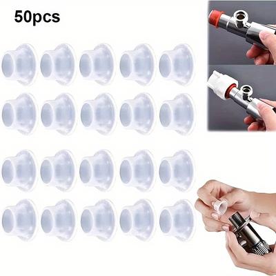 TEMU 50pcs Premium Silicone Sealing Gaskets - Leakproof, Durable & Heat Resistant For Faucet And Plumbing Repairs Image