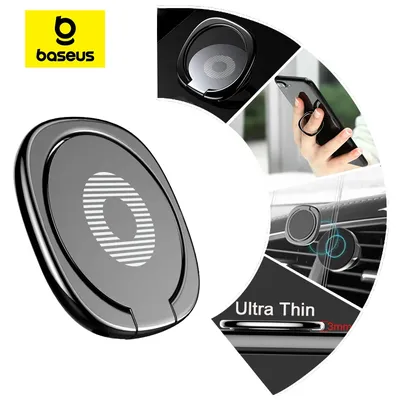 Baseus Finger Ring Phone Holder for iPhone 17 Air 16 15 Pro Max Mini Samsung Phone Metal Bracket Mobile Phone Accessories Stand