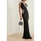 Abito di lusso nero da donna 2024 Abiti da donna di alta qualità Abiti da sera scavati sexy Abito da ballo Abiti da donna Abiti