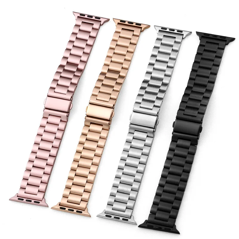 Edelstahlarmband für Apple Watch Band 45 mm Ultra 49 mm 41 mm 40 mm 44 mm Uhrenarmband Metallarmband für Iwatch Serie 9 8 7 6 5 Image