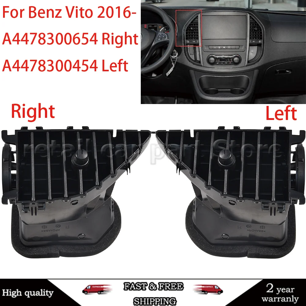 Armaturenbrett-Entlüftungsgitter für Vito für V260 W447 W448 A 4478300654 Entlüftung des Armaturenbretts in der Mitte des A/C-Gitters A 4478300454 Image