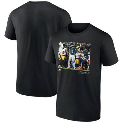 Philadelphia Eagles A.J. Brown Flash-Funktionen Woche 15 T-Shirt - Schwarz - Herren Image