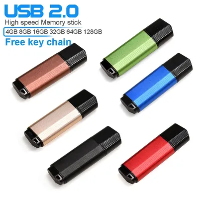 JASTER USB-Flash-Laufwerke aus blauem Metall, 128 GB, 100 % echte Kapazität, Memory Stick, 64 GB, Image