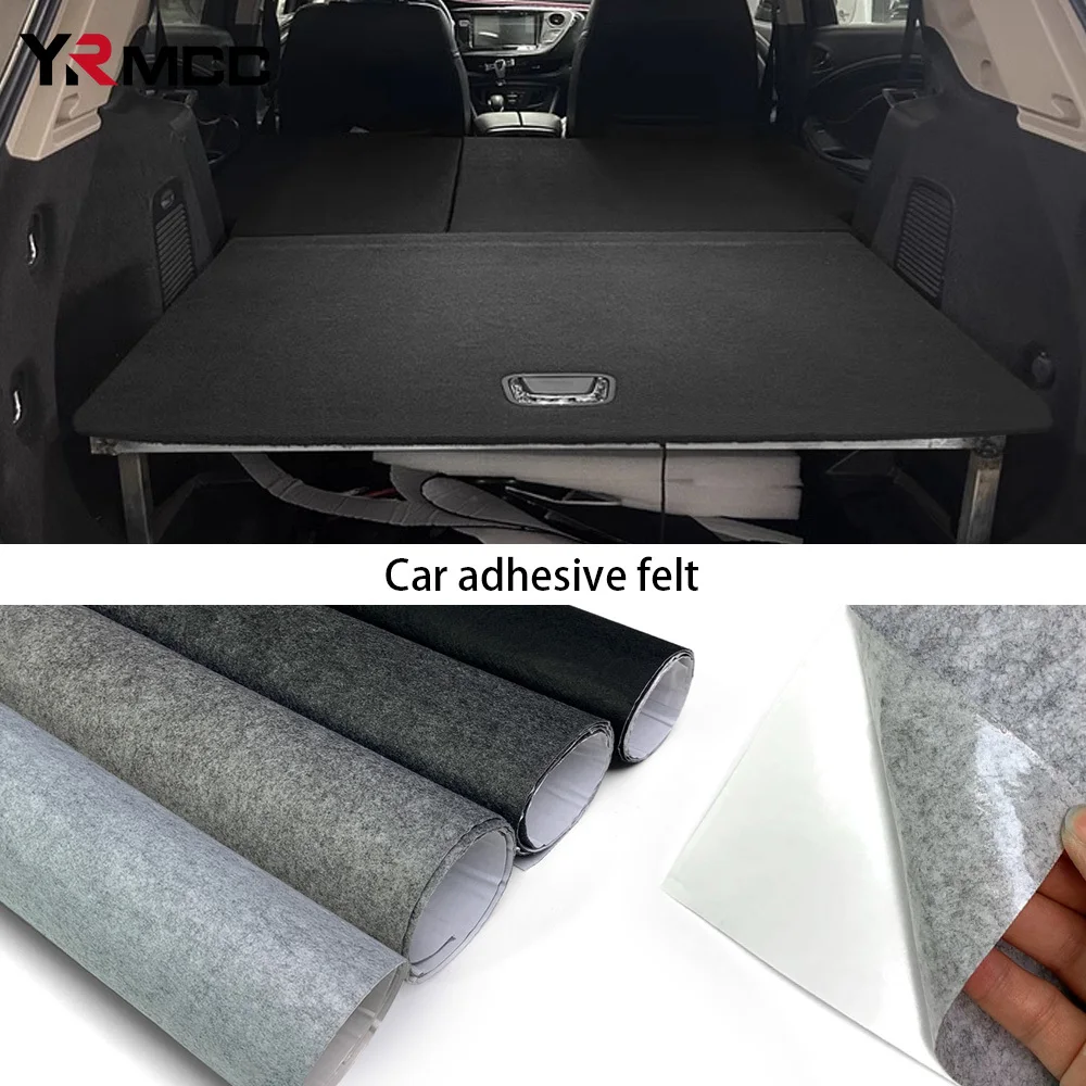 Auto Stille Teppich Selbst-klebe Auto Aufkleber DIY Filz Tuch Hohe Temperatur Beständig Filme für Home Auto Innen Zubehör Image