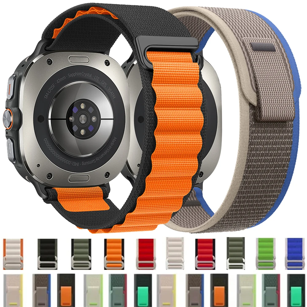 Nylonarmband für Samsung Galaxy Watch Ultra 2025/2024 47mm Alpine Loop Sportarmband Correa für Samsung Galaxy 7 Ultra Band Image