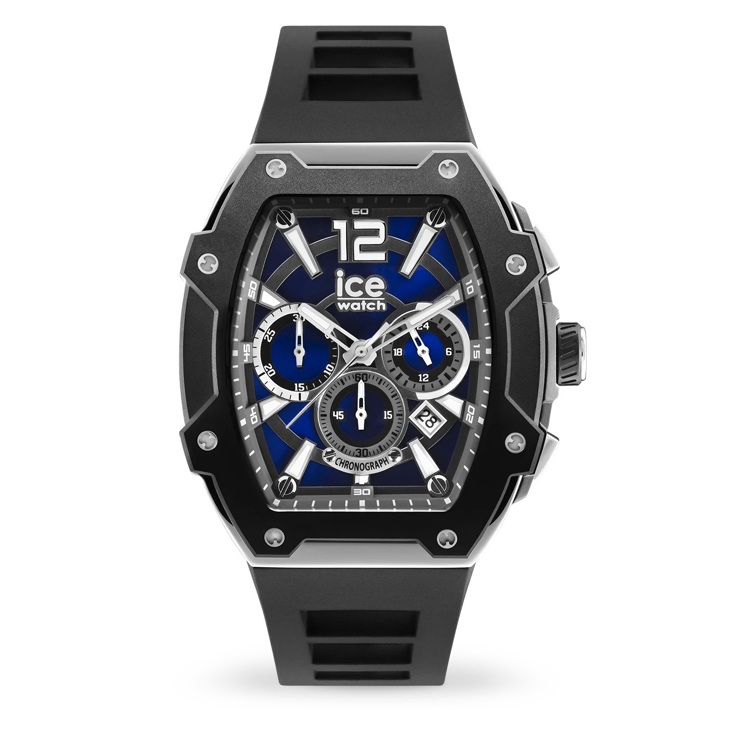Ice-watch Ice Watch Ice Boliday - Black Blue Silver Mens 024364 Material_silicone - One Size | Ice-watch Sale | Discount Designer Brands