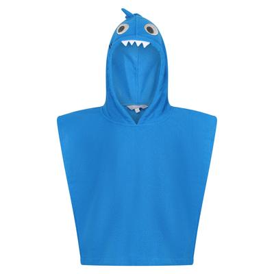 Regatta - "Bubbles The Shark" Handtuch mit Kapuze für Kinder (Hawaii-Blau) Image