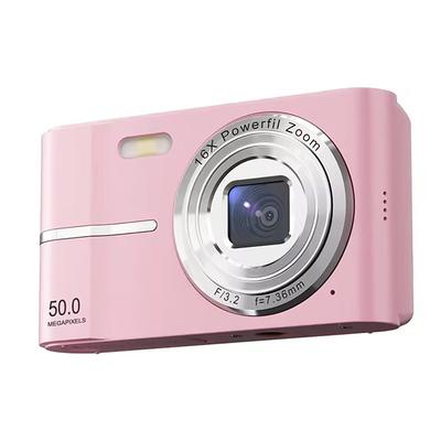 4K Digital Camera 50MP 16X Digital Zoom Camera 2.4-inch IPS Screen Face Detection Flash Camera Motion Detection Timer Camera