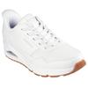 Slip-On Sneaker SKECHERS "UNO-SIMPLIFIED SLIP-IN", Herren, Gr. 45, weiß, Lederimitat, Textil, sportlich, Schuhe, Schnürschuh, Retro Sneaker, Freizeitschuh mit Slip-Ins Technologie