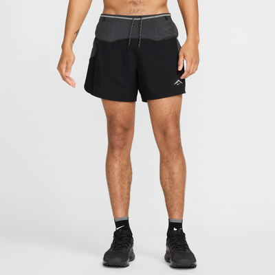 Nike Trail Second Sunrise Men's 12.5cm (approx.) Dri-FIT ADV Brief-Lined Running Shorts - Black - Polyester