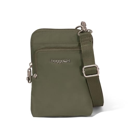 Baggallini Women's Securtex Anti-Theft Activity Crossbody Bag Cross-Body-Handbags, Thyme, One Size