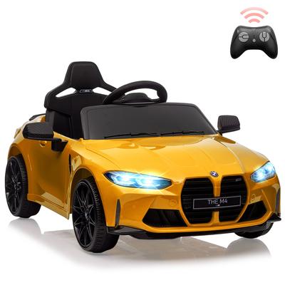 12V Electric Ride On Car w/RC,Licensed by BMW M4 Toddler Electric Vehicle for 37-83 Months,Power Wheels for Boys Girls