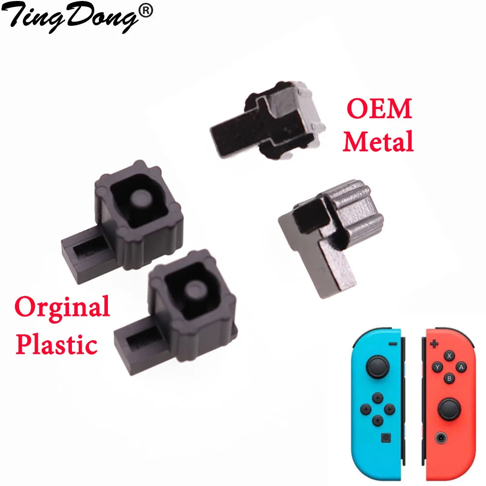 1 Paar Original-Kunststoff- und OEM-Metallverschlussschnalle für Nintend Switch NS NX Joy Con Reparaturteile JoyCon Links Rechts Controller Image