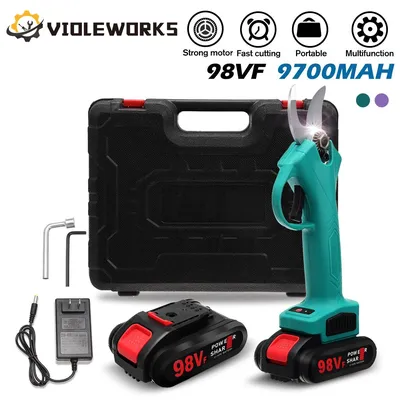 VIOLEWORKS 30mm Cordless Electric Pruning Shears Garden Fruit Tree Bonsai Cordless Electric Garden