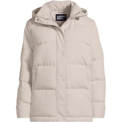 Puffer Down Jacket, Women, size: 20-22, plus, Black, Nylon/Down, by Lands' End