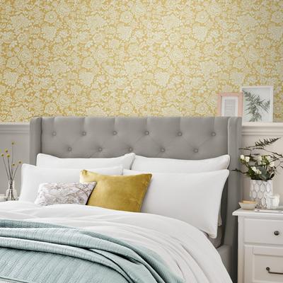 Vliestapete LAURA ASHLEY "Trailing Laurissa", gelb, B:0,52m H:10m L:10m, Vlies, Tapeten, 10mx52cm (ca. 5m2) Image