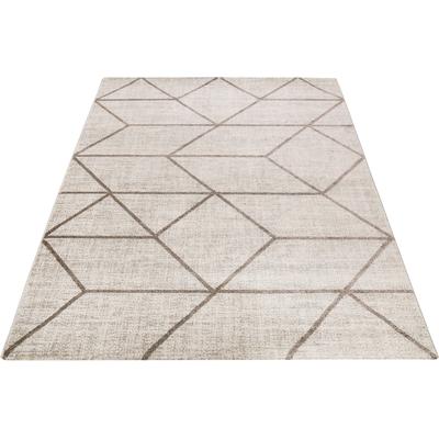 Teppich WECON HOME "Bossa Lounge", beige, B:200cm H:10mm L:290cm, Kunstfaser, Teppiche, 3D-Design, Kurzflor, Wohnzimmer Image