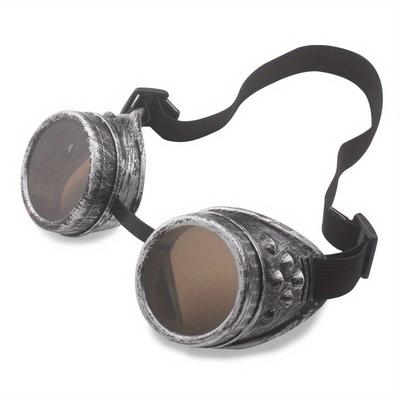 TEMU Retro Punk Steam Glasses Goggles For Festival Cosplay Decorative Props Image