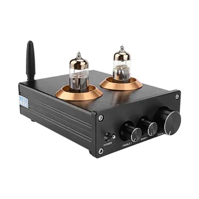 Puffer Hifi 6J5 Bluetooth 4,2 Röhrenvorverstärker Verstärker Stereo-Vorverstärker mit Image