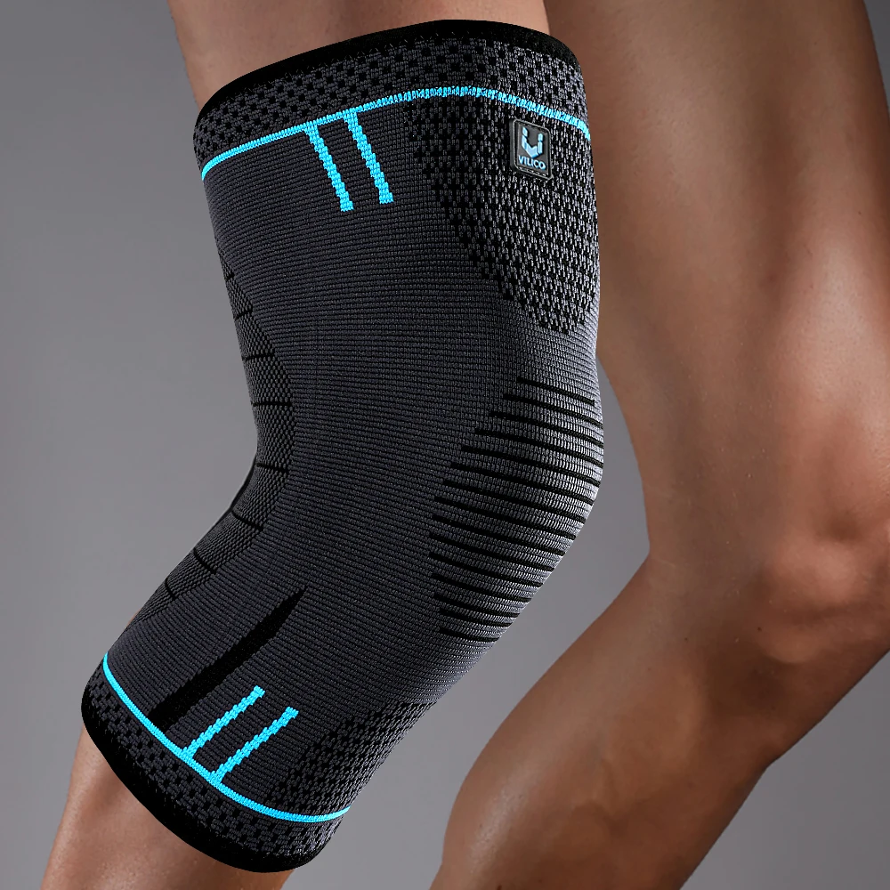 1-teilige elastische, atmungsaktive Kompressions-Kniestützhülle für Basketball, Laufen, Radfahren Image