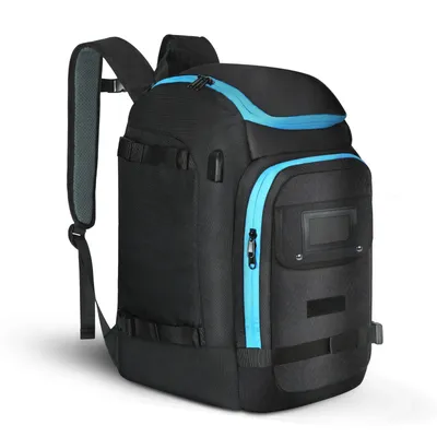 Reise-Ski-Stiefel-Tasche, Rucksack, 50 l, großes Fassungsvermögen, wasserdicht, für Snowboard-Stiefel, Helm, Schutzbrillen, zum Aufhängen von Ski's, trocken und nass