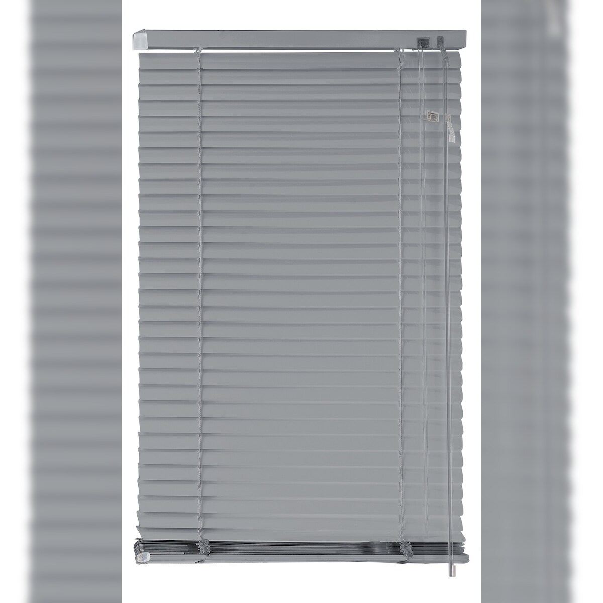 EXKLUSIV HEIMTEXTIL Aluminium Jalousie Lamellen 60 x 175 cm Silber Image
