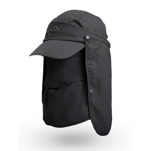 Wandelbarer Sonnenhut für Herren mit Nackenklappe und abnehmbarer Gesichtsabdeckung, leichte Kappe mit UV-Schutz zum Wandern, Angeln und Camping im Freien Image