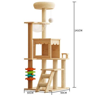 Cat Tree/Cat Tree House and Towers for Large Cat/Cat Climbing Tree with Cat Condo/Cat Tree Scratching Post/Multi-Level Large Cat Tree