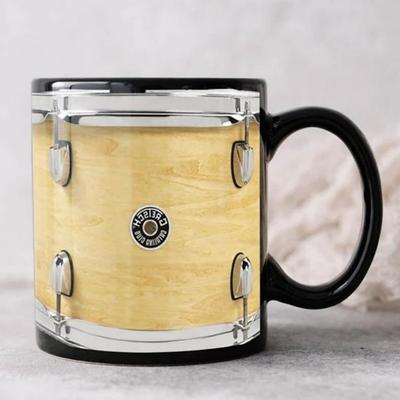 Black Vintage Drum Mug, Funny Drumming Gifts, Christmas Gift for Drummer, Drumming Coffee Cup, Drumming Dad, Drummer Brother Tumbler Gifts, Drums 11oz