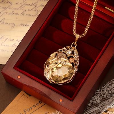 TEMU A Unique And Gold-plated Pendant Long Necklace, Women To Wear On Casual Days, Holidays, Work, Travel, Or Parties. An Ideal Gift For , This Jewelry Piece Is Stylish And Elegant. Image