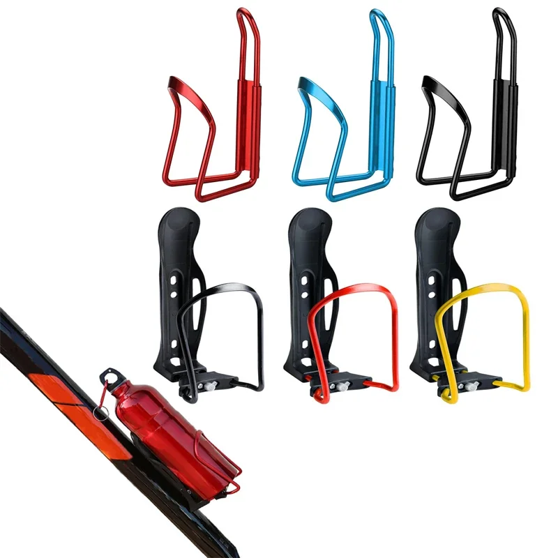 Aluminium Legierung Fahrrad Wasserkocher Käfig Universal Straße Mountainbike Wasser Flasche Rack Ätherisches Wasser Tasse Halterung Fahrrad Zubehör Image