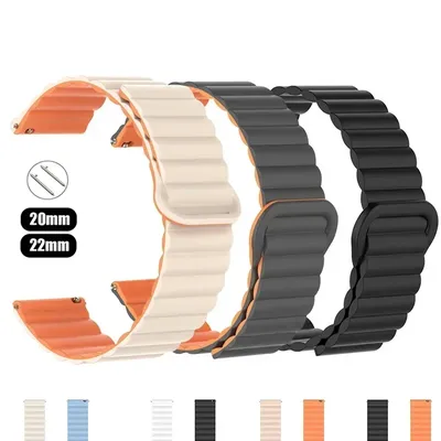 20 mm 22 mm Magnetschlaufenband für Amazfit GTS4/2/3/3pro/GTS2 Mini/GTR 4 42 mm/47 Image