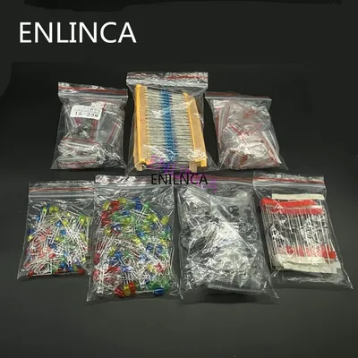 Metallfilm-Widerstands-Sortimentsset, LED-Dioden, Elektrolytkondensator, Keramik-Set, Image