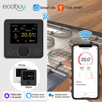 Tuya Wifi Thermostat Boden Heizung Warme Boden Elektrische Intelligente Thermostate Digitale Termostato Temperatur Controller Alexa