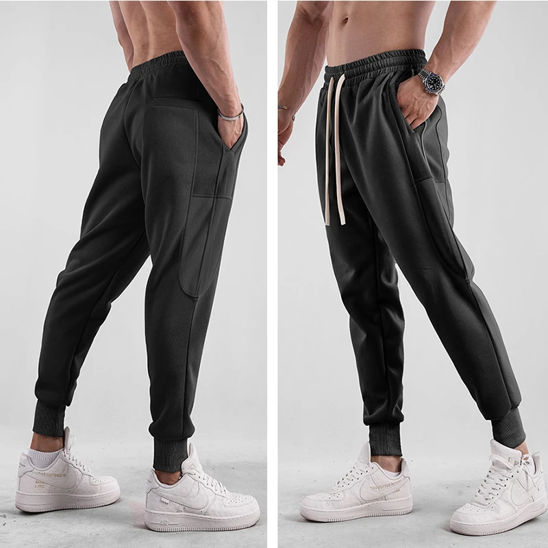 Herrenmode Freizeit hose bequeme Lauf jogger Fitness Fitness elastische Sport trainings hose Jogging hose Bottom Man Kostüm Image